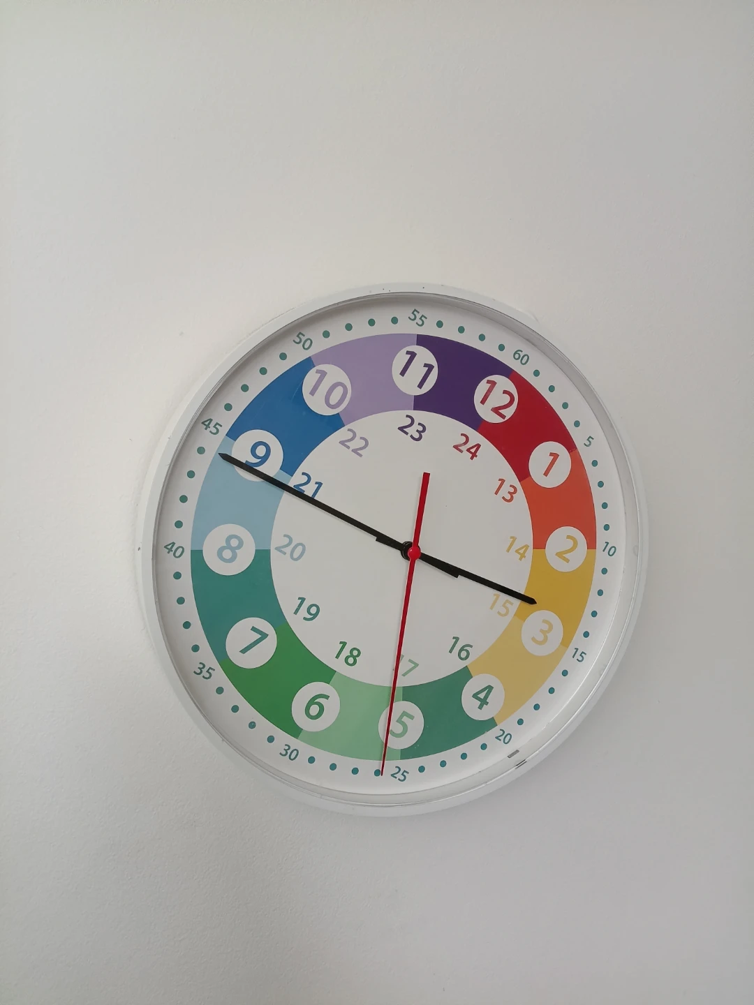 Educational 12 and 24 Hour Wall Clock