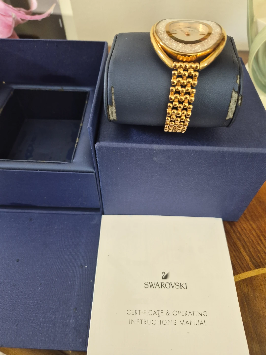 Swarovski Gold Tone Crystal Watch - photo 3