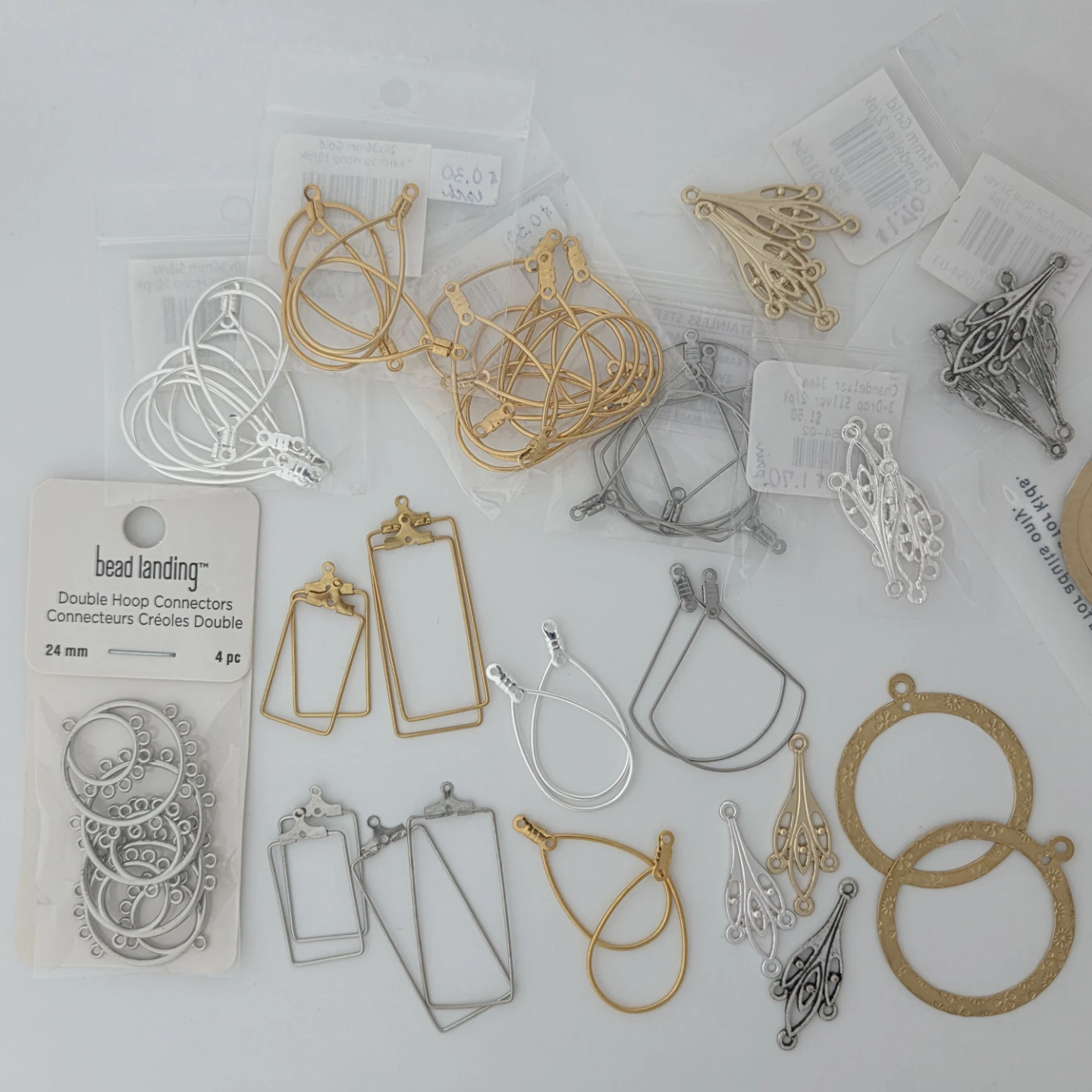 Earring Connectors &  Hoops - Various Shapes - photo 2
