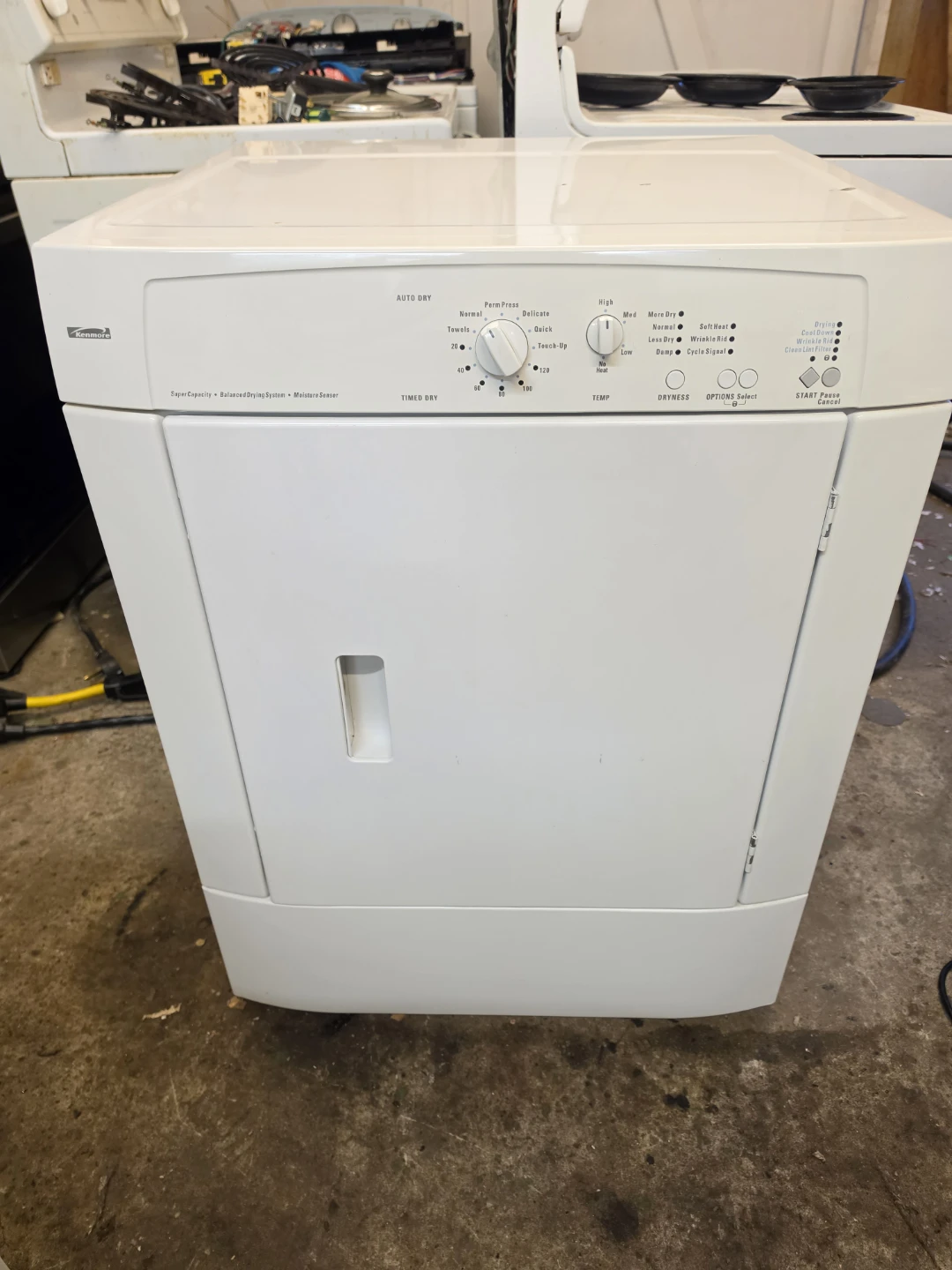 Delivery Available - Compact White Kenmore Electric Dryer
