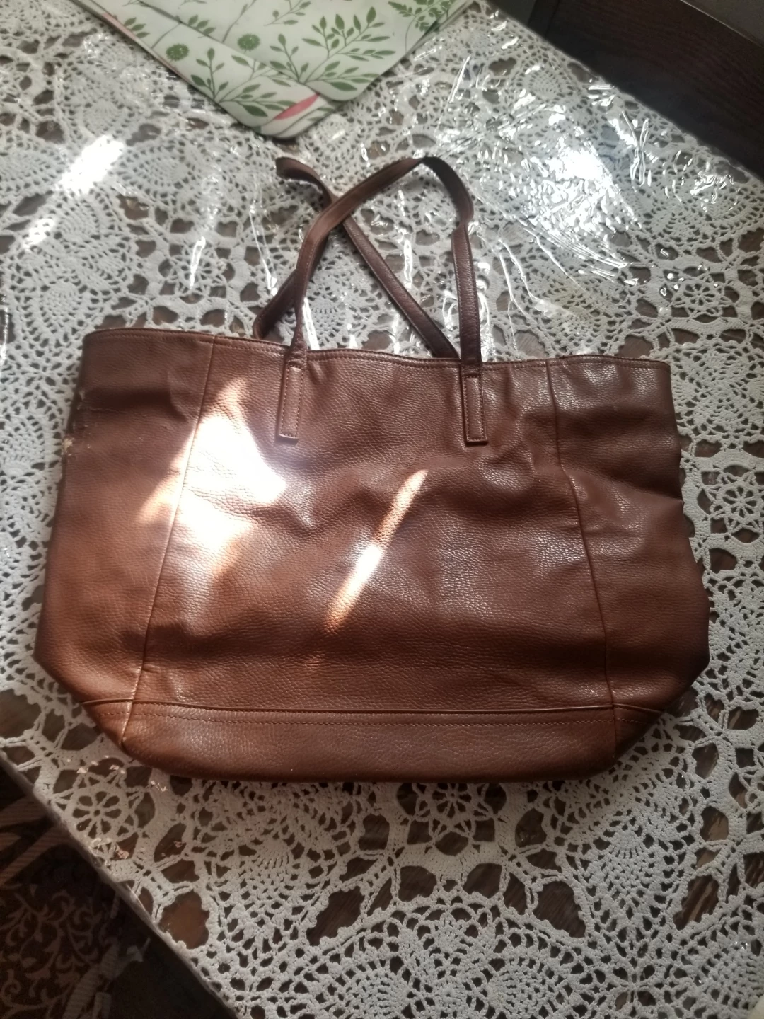 Forever 21 Brown Leather Tote Bag - photo 2