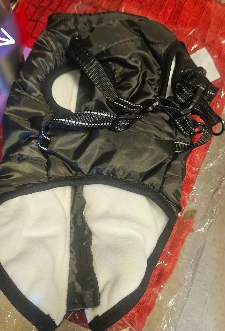 Black Insulated Dog Winter Vest with Harness . Is 2 jackets - photo 5