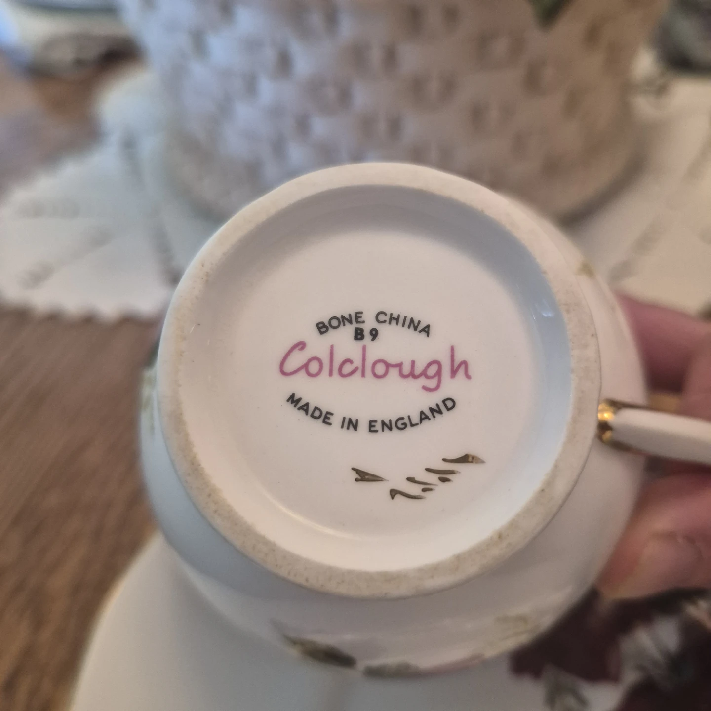 Colclough Bone China Tea Cup and Saucer - photo 4