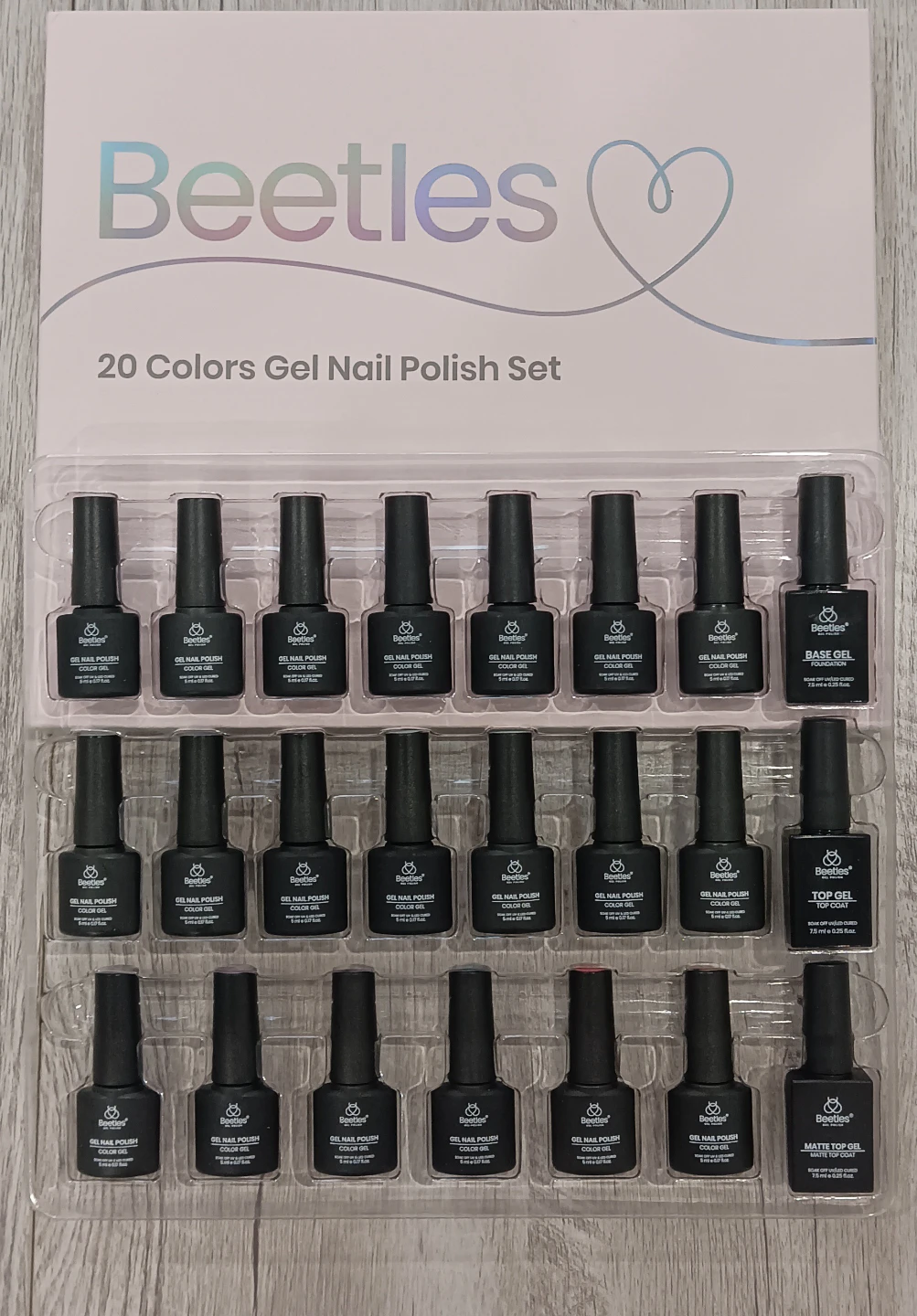 Beetles 20-Piece Gel Nail Polish Set