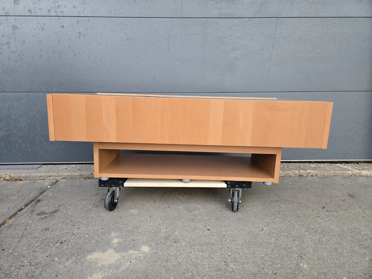 Light Wood Coffee Table with Drawers - photo 2