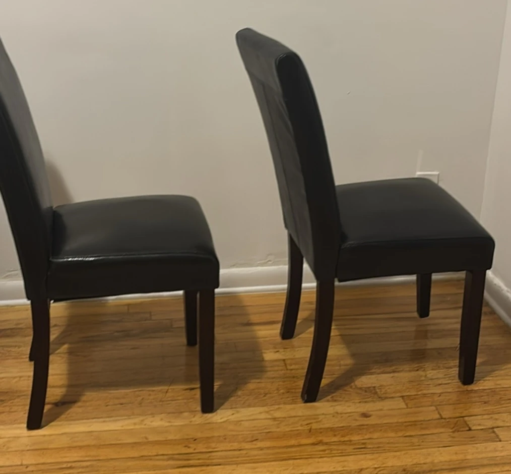 Set of 4 Black Dining Chairs - photo 2