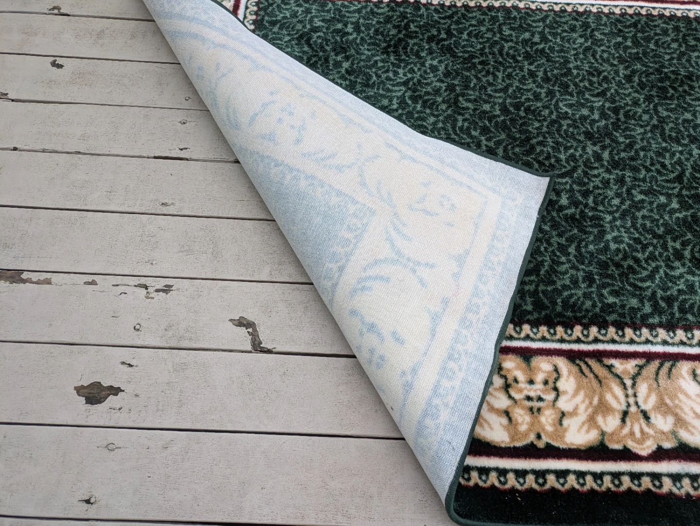 Green Traditional Patterned Area Rug - photo 2