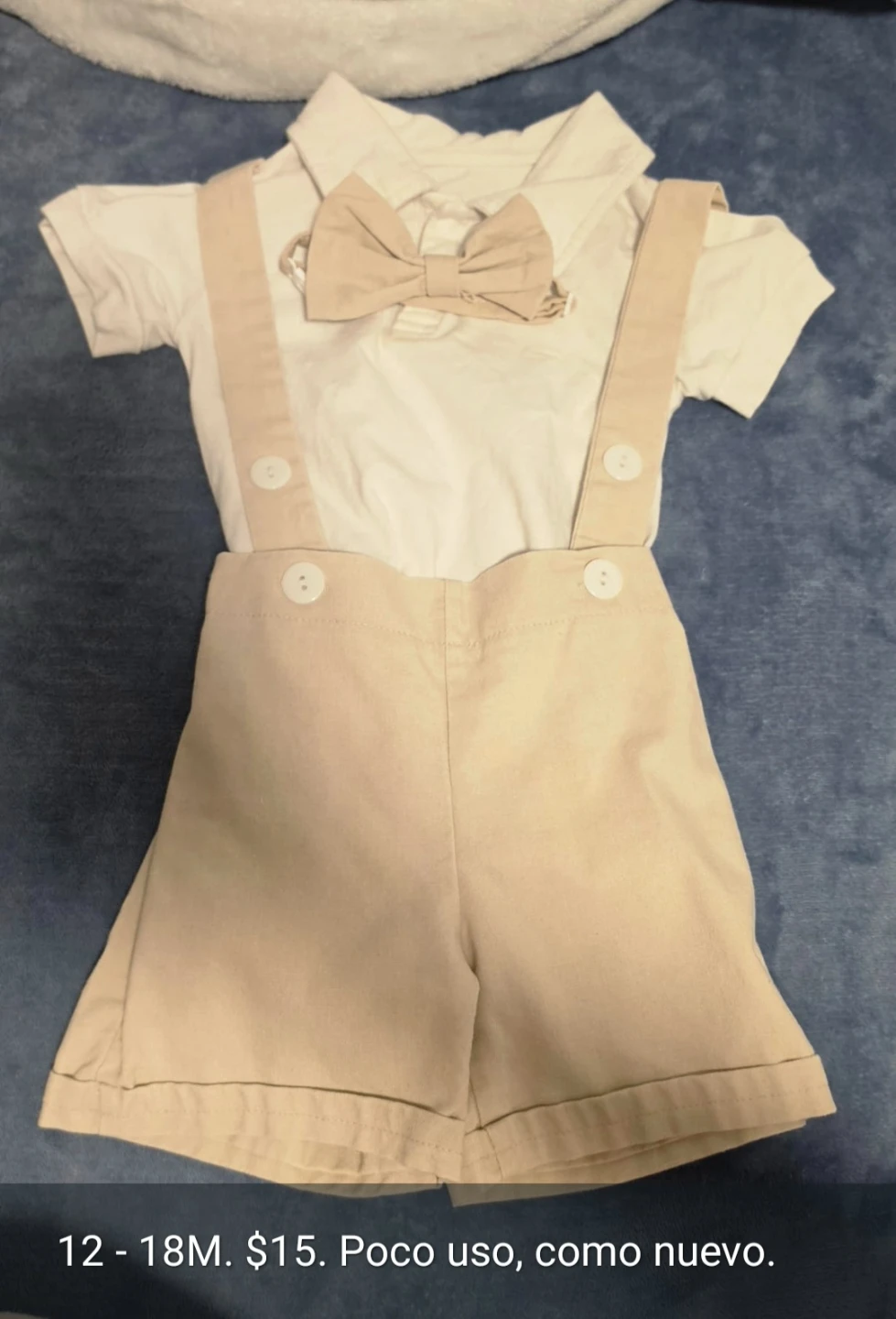Baby Boy Beige Outfit Set
