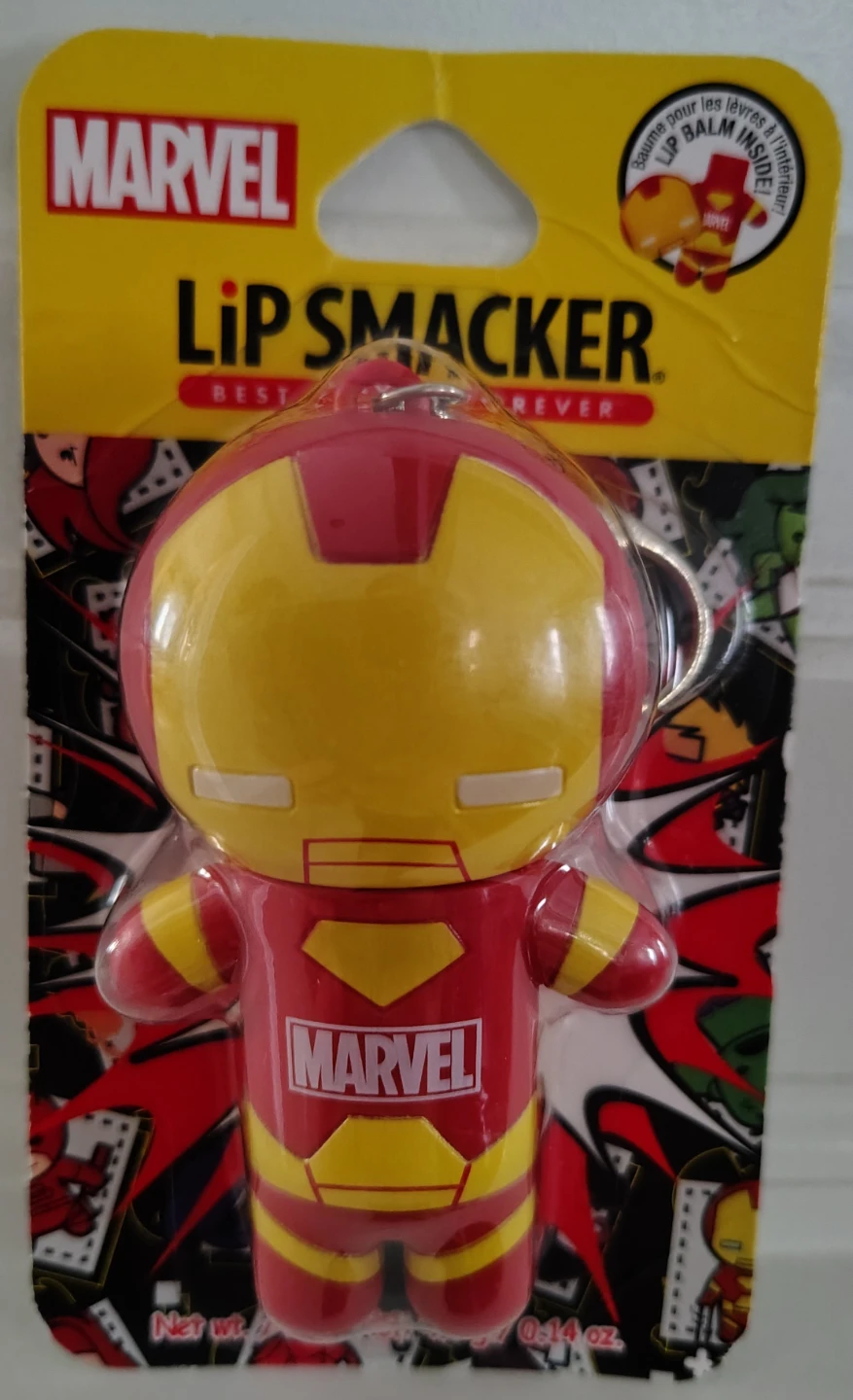 New Marvel Iron Man Lip Smacker Lip Balm Keychain - photo 2