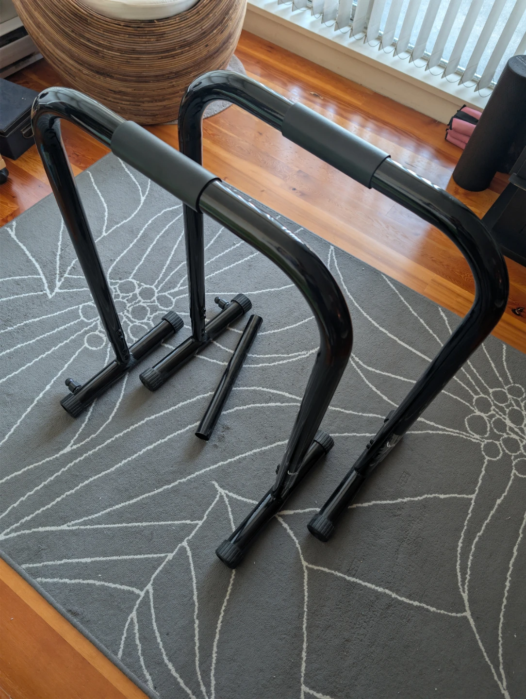 Black Steel Dip Bars - photo 4