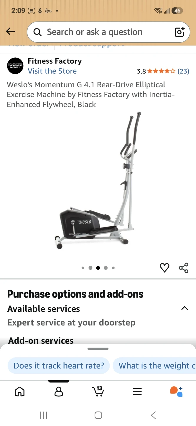 Weslo Momentum G 4.1 Elliptical Exercise Machine - photo 3