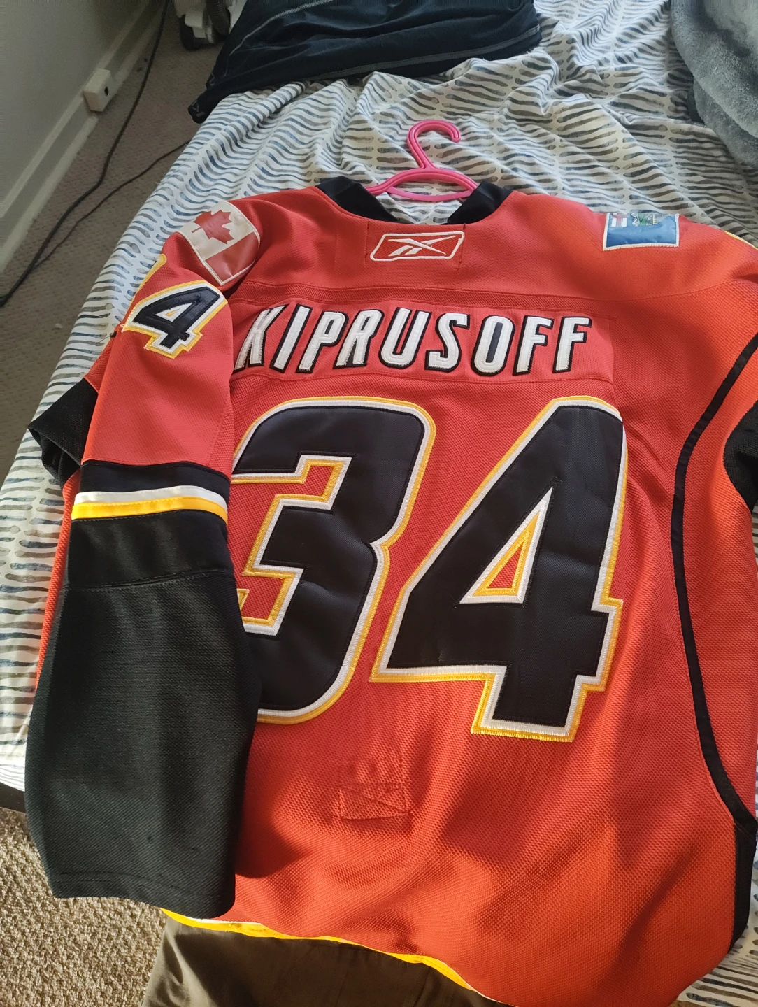 Calgary Flames Kiprusoff Reebok Authentic Jersey
