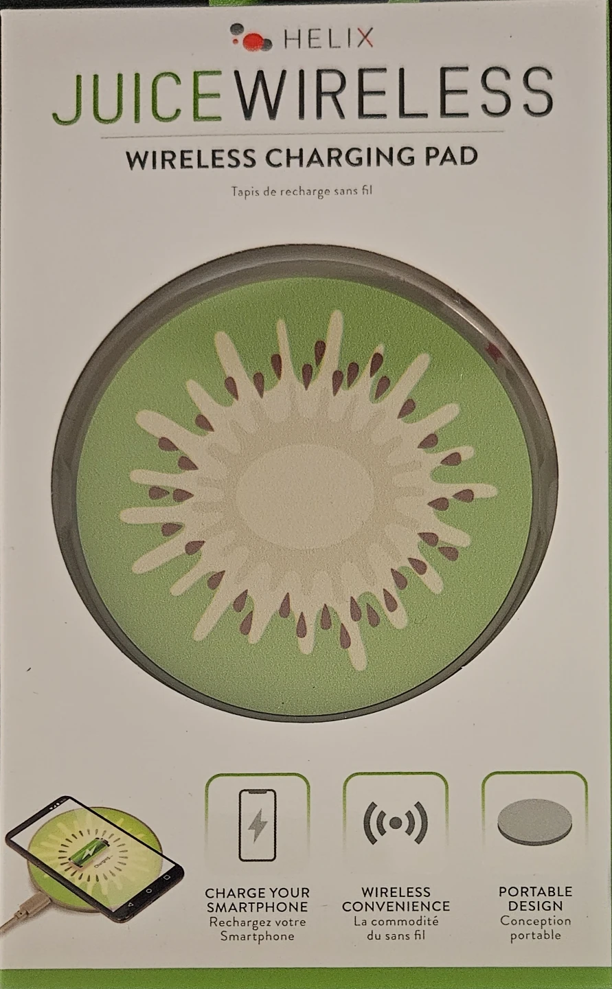 Helix Juice Wireless Wireless Charging Pad - Kiwi design