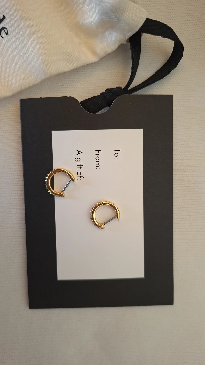 Kate Spade Tiny Twinkles Pavé Mini Hoops