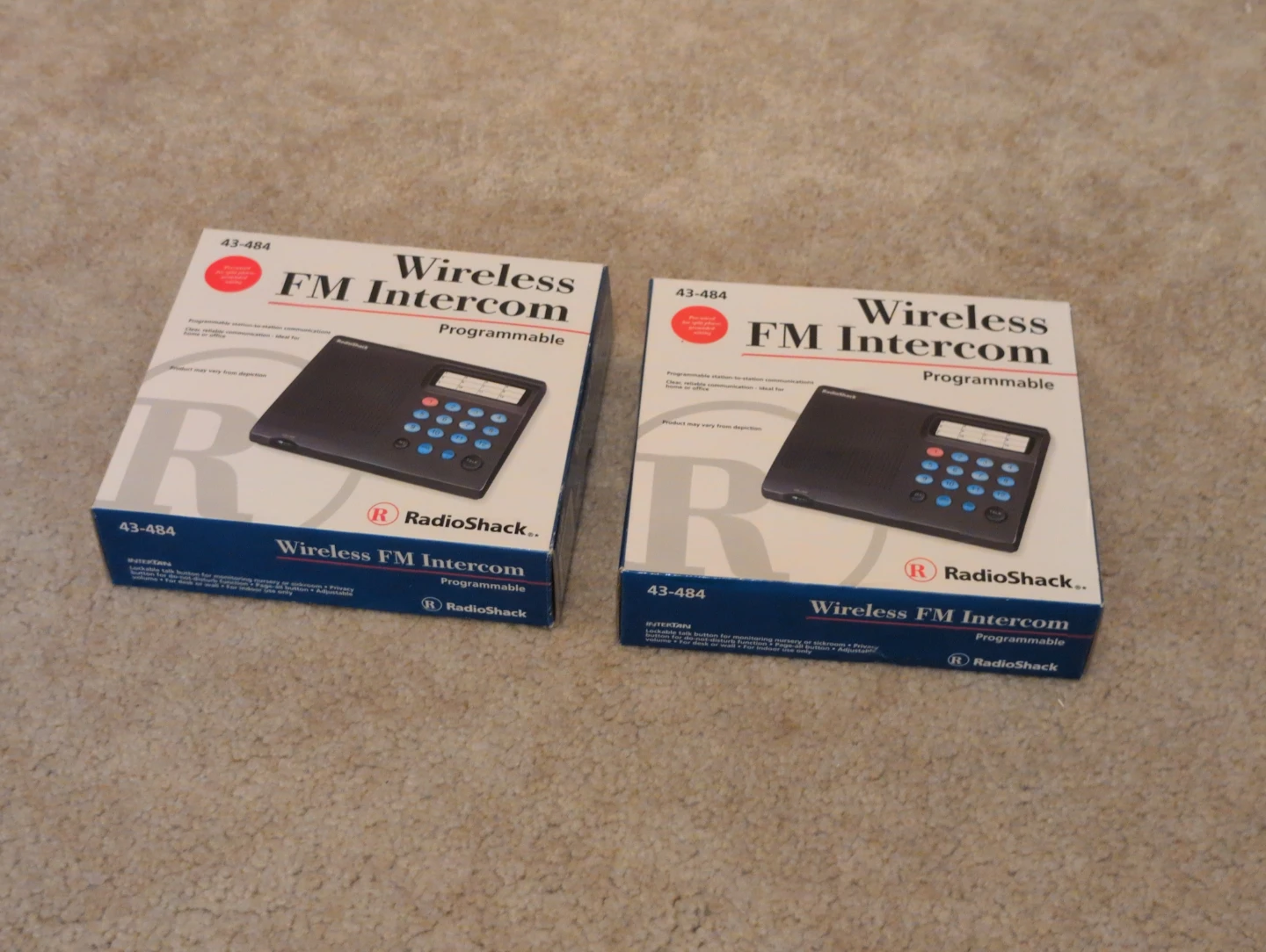 RadioShack Wireless FM Intercom 43-484 (2 Copies)