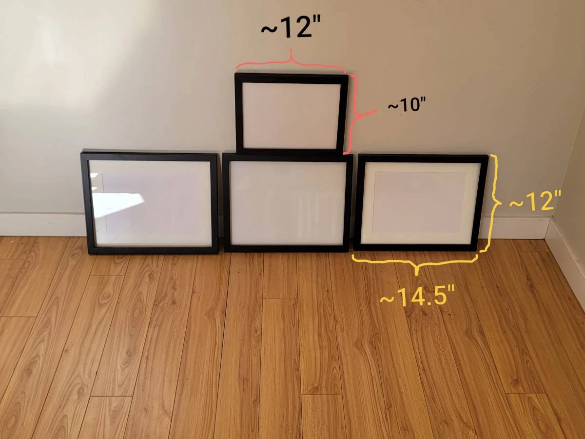 Set of 3 Black Degree Frames - photo 2