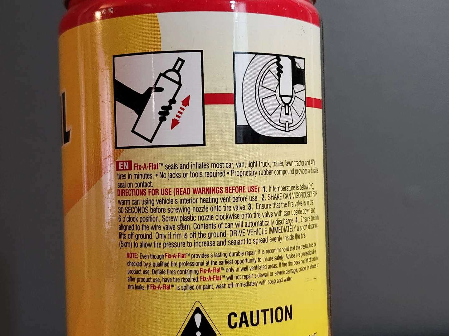 Pennzoil Fix-a-Flat Tire Inflator and Sealer - photo 2