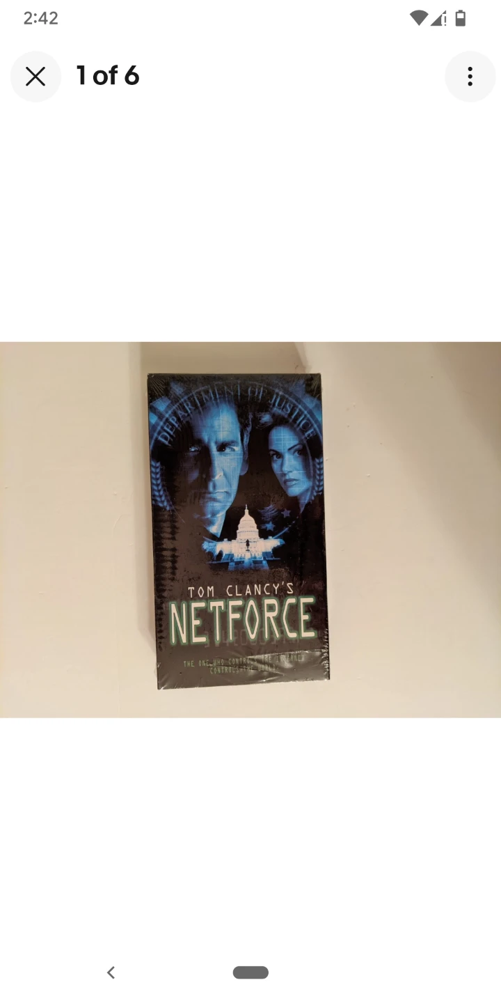 Tom Clancy's Netforce VHS Factory Sealed