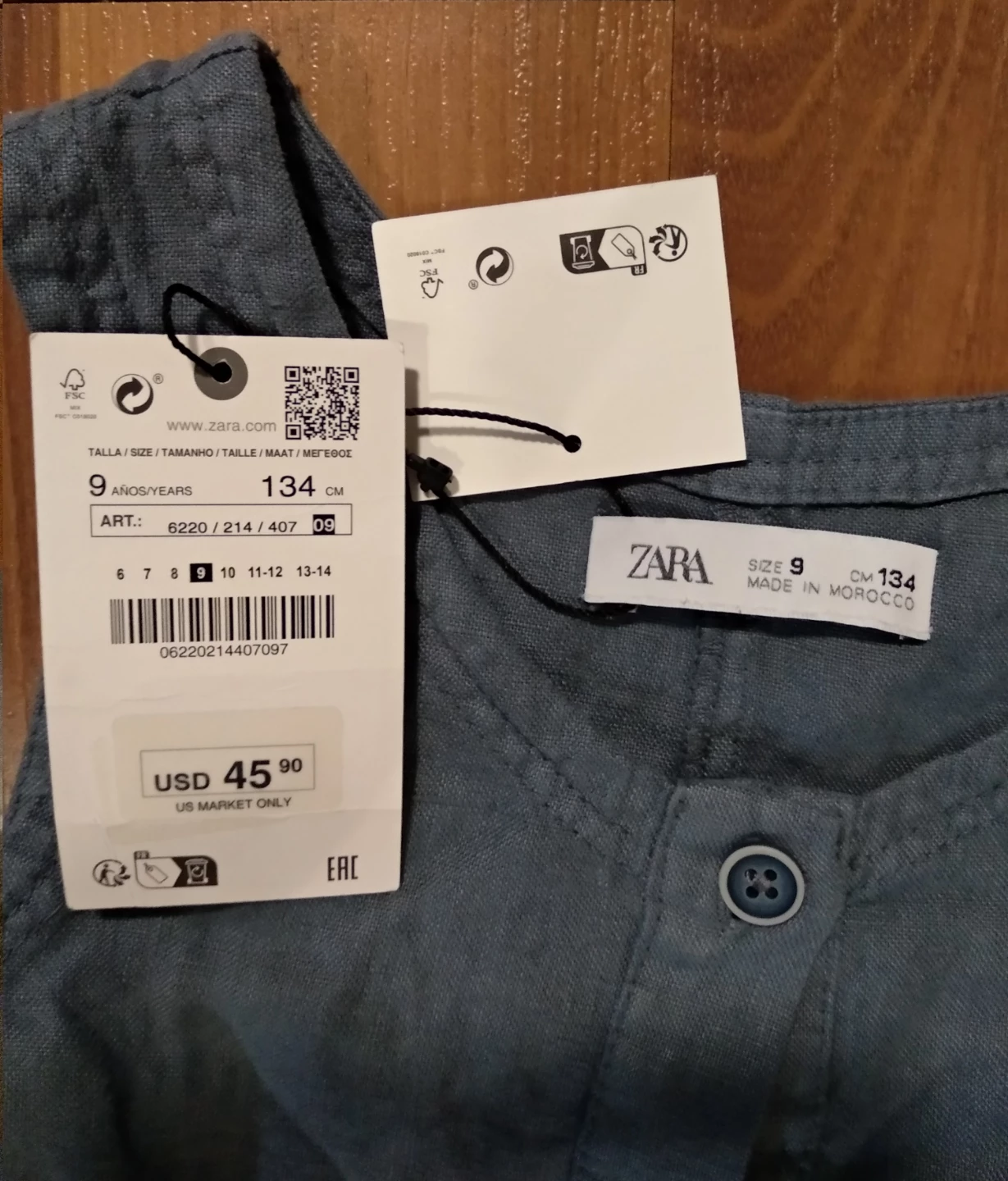 New Zara Girls Jumpsuit Size 9 - photo 2