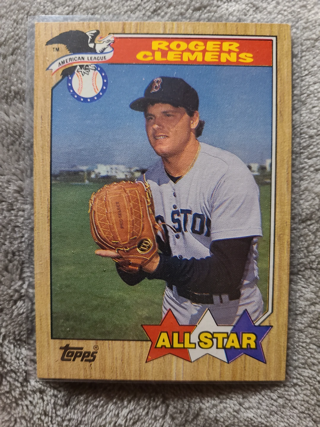1987 Topps Roger Clemens All-Star Baseball Card