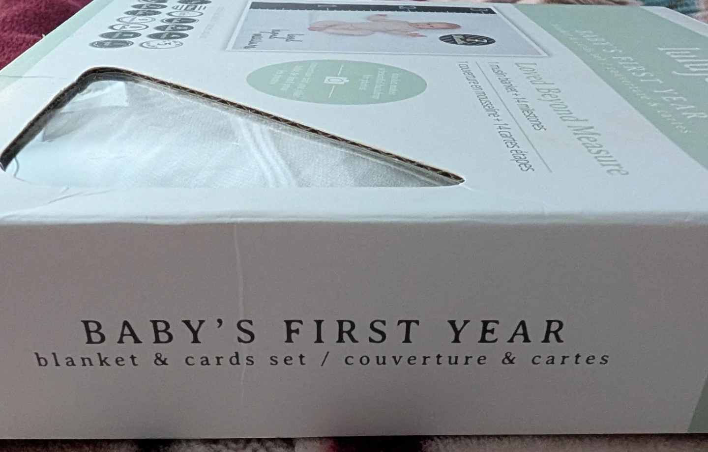 Baby Monthly Milestone Blanket & Cards Set - photo 2