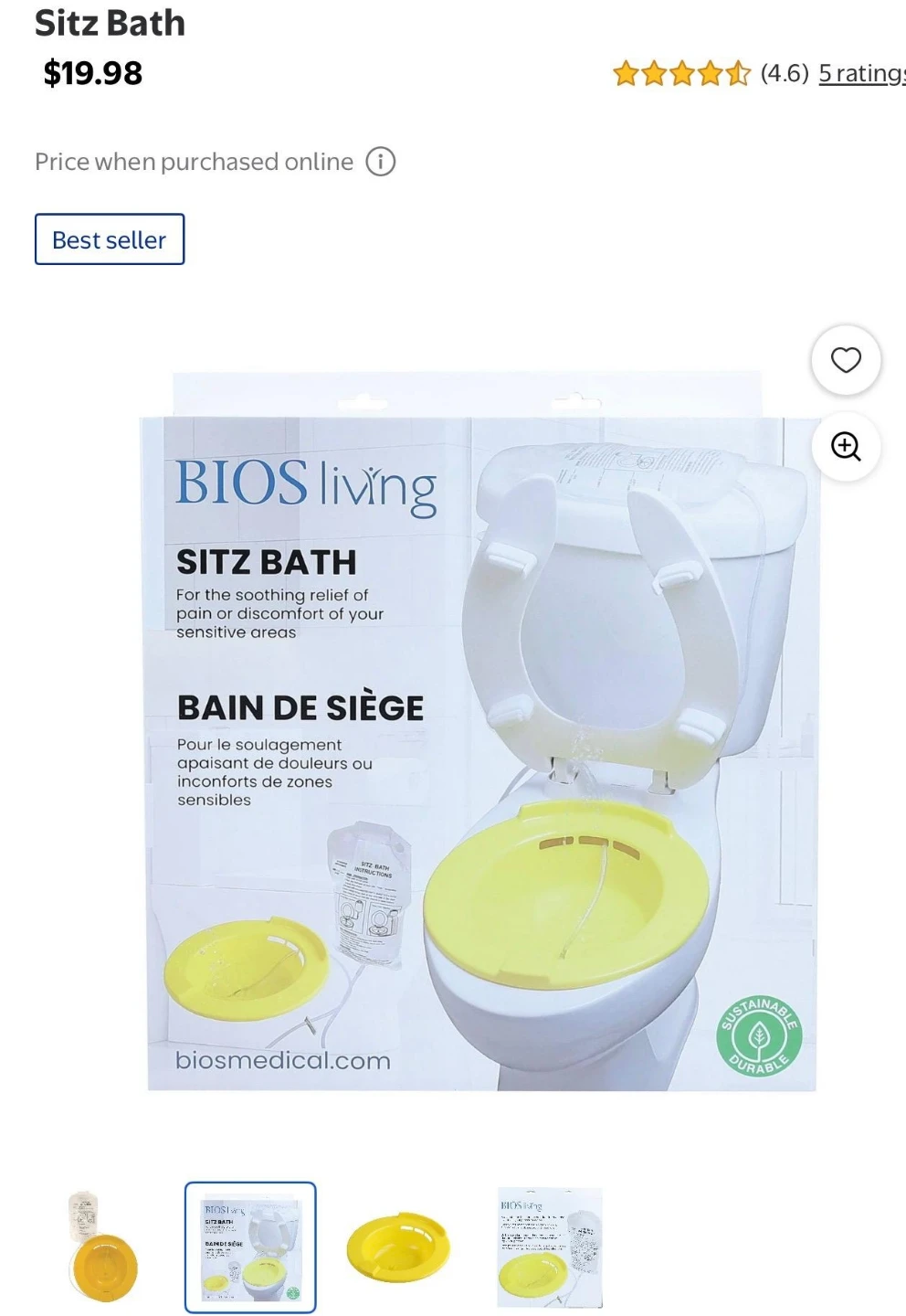 Medical Sitz Bath