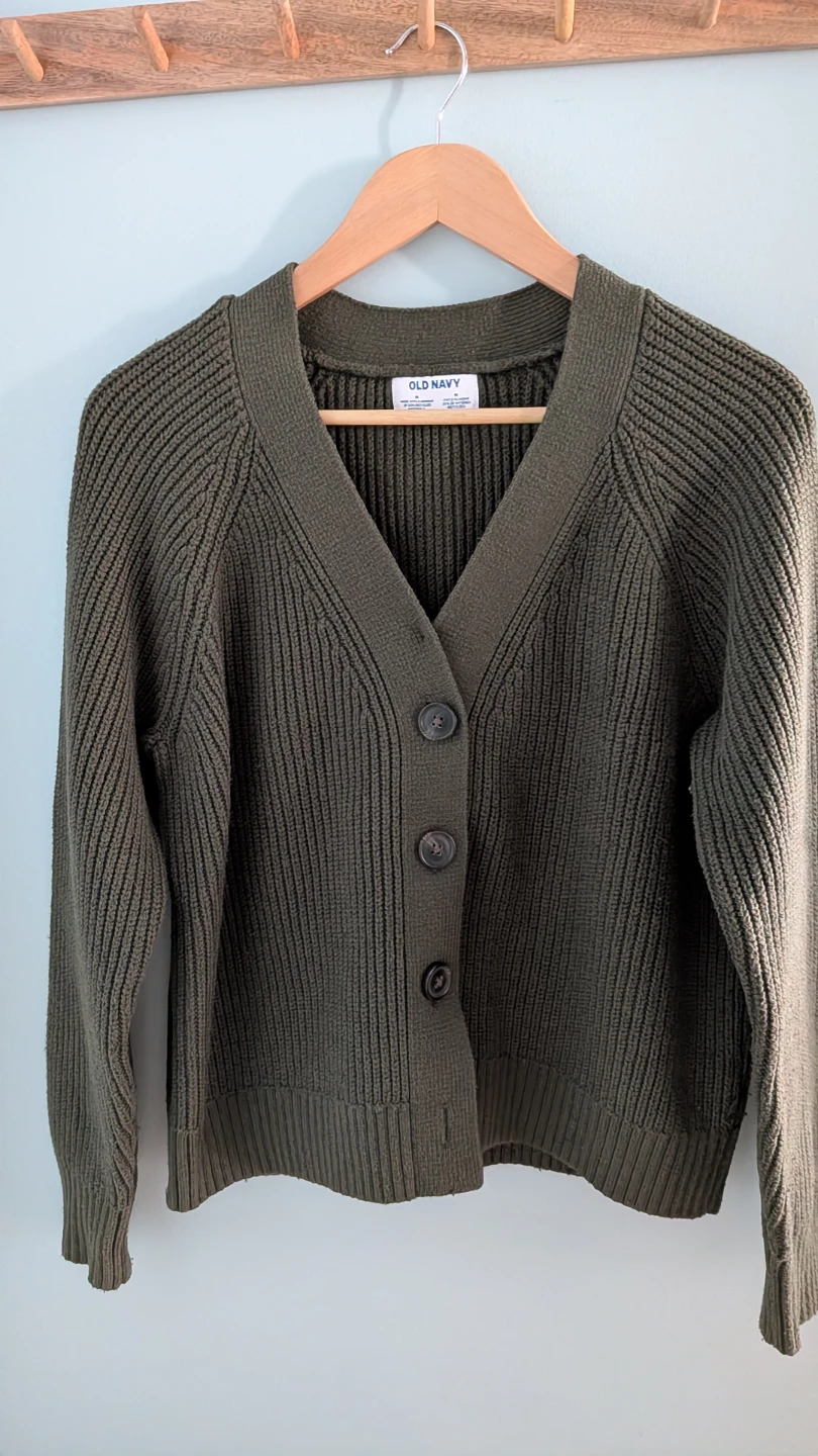 Old Navy Green Cardigan