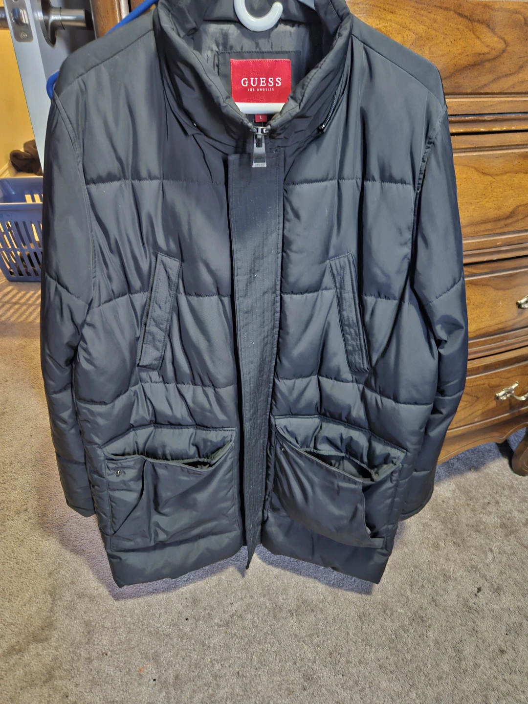 GUESS Men's Puffer Jacket Black
