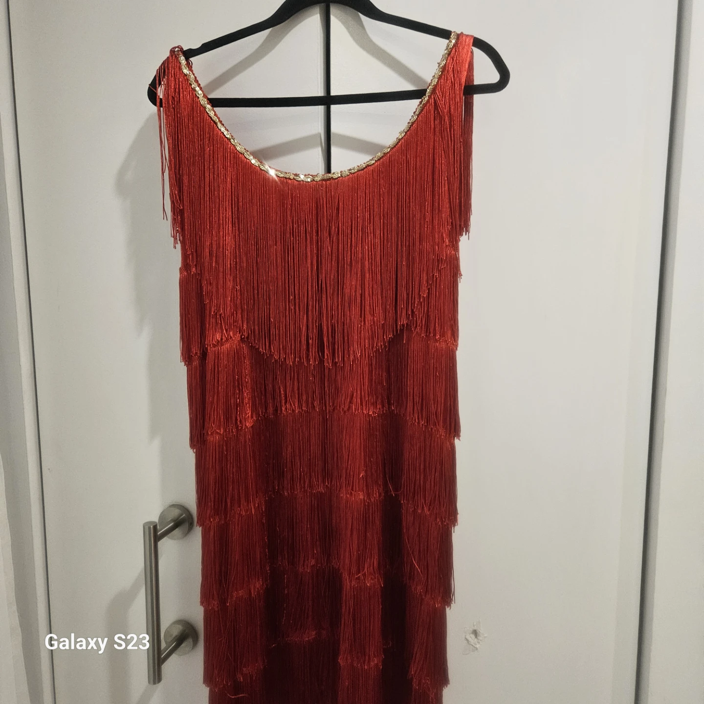 Red Fringe Flapper Style Dress - photo 3