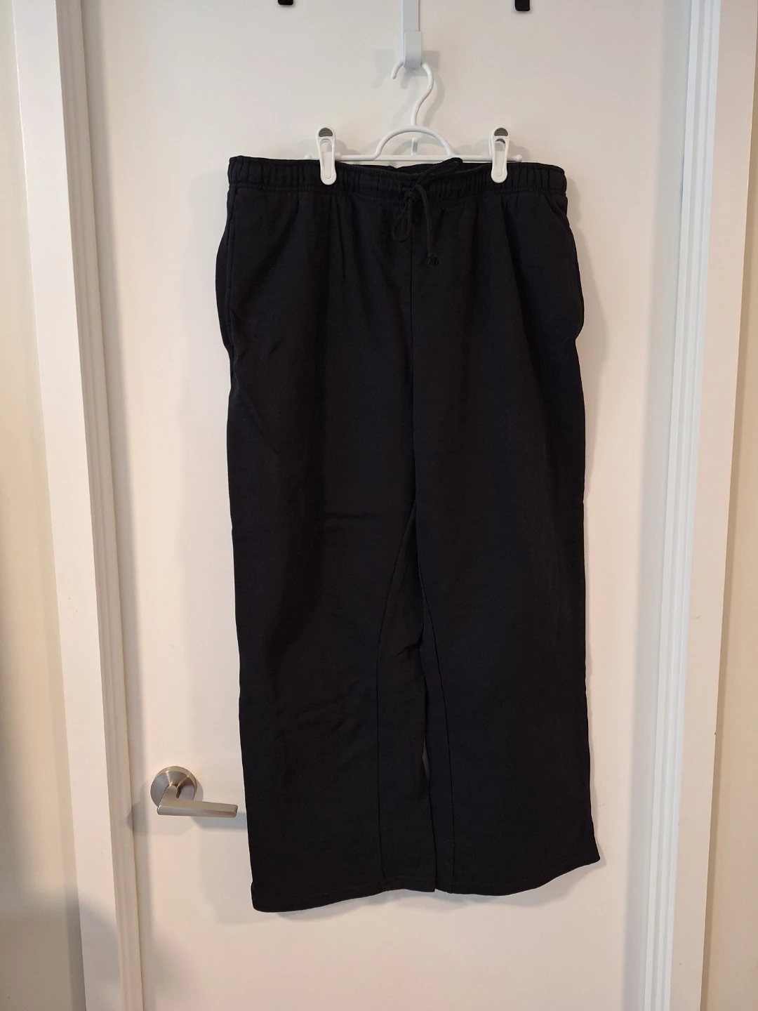 Black Cotton Sweatpants XXL