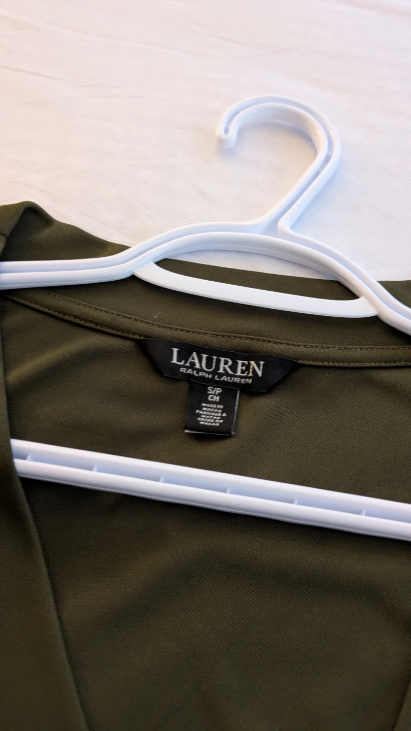 Lauren Ralph Lauren Olive Wrap Top - photo 2