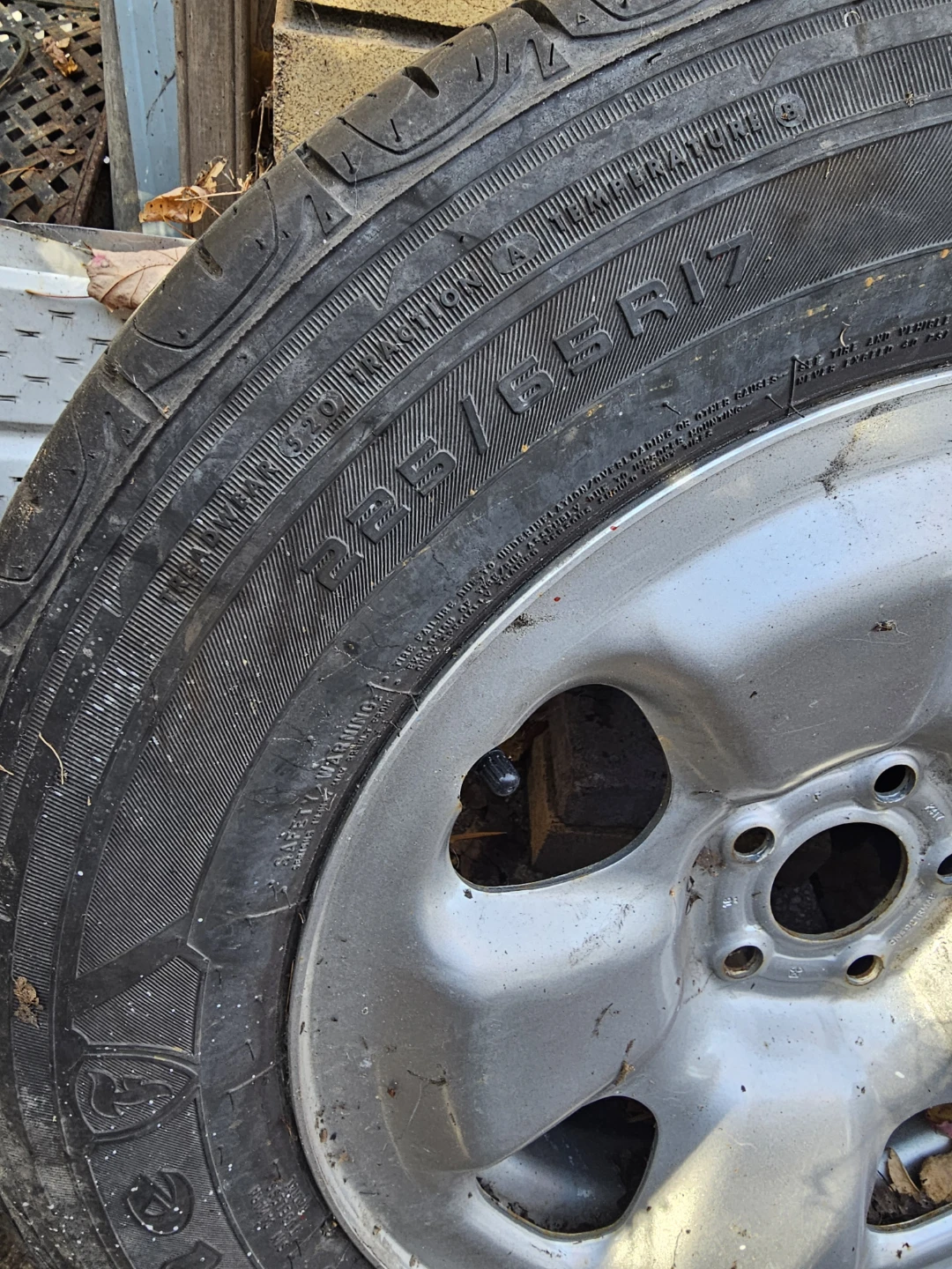 Firestone Destination 225/65R17 Tire on Steel Rim - photo 2
