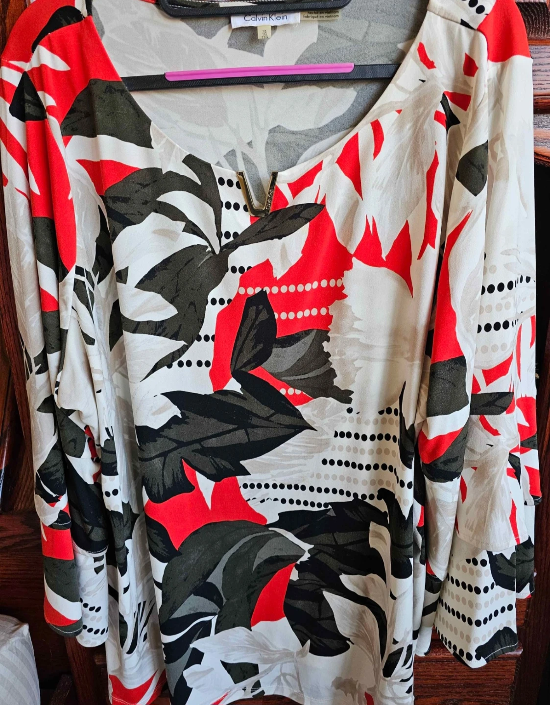 Calvin Klein Floral Print Blouse
