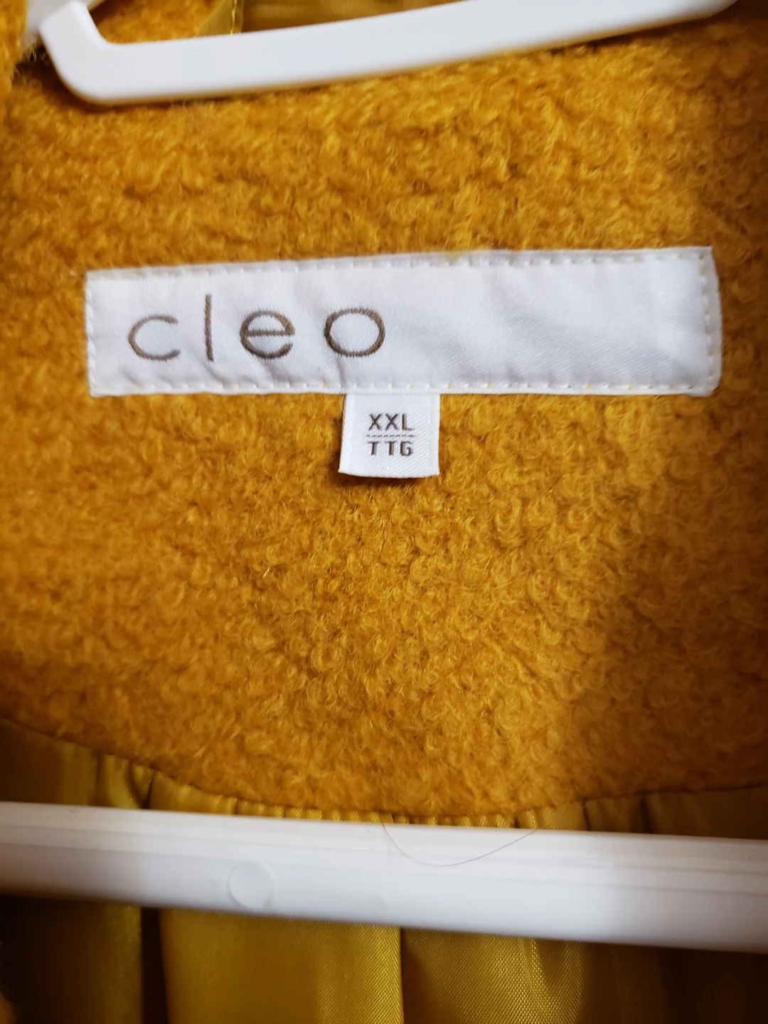 Cleo Mustard Yellow Wool-Blend Coat - Size XXL - photo 3