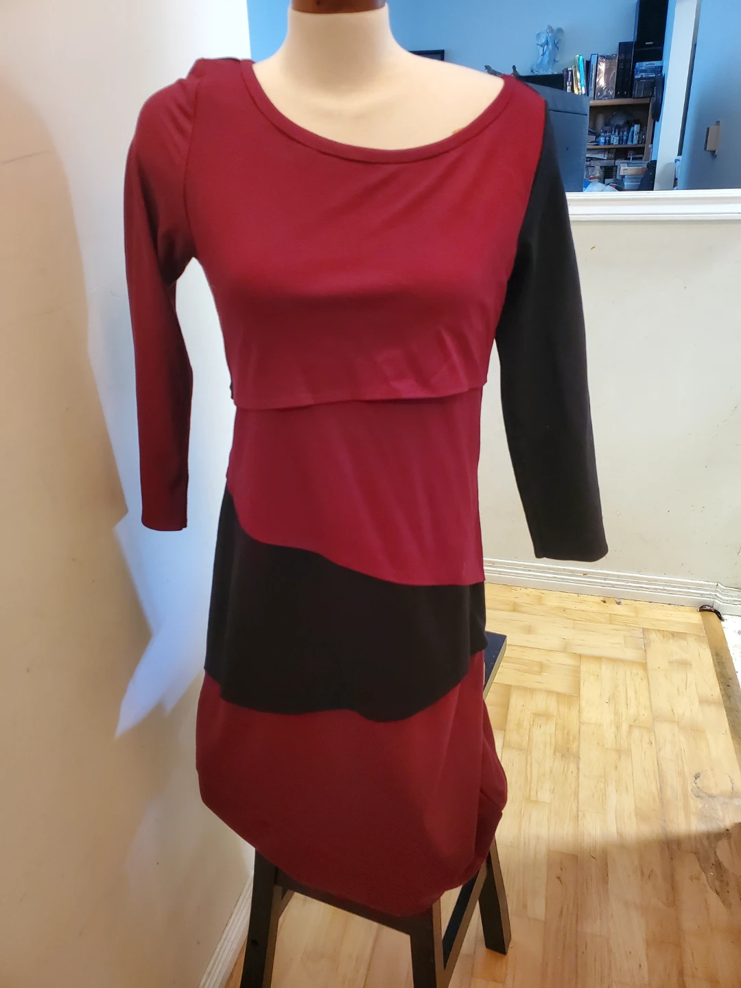 Colour Block Long Sleeve Dress - photo 5