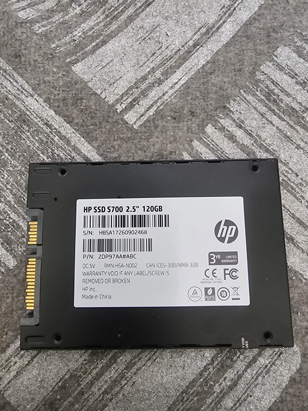 HP S700 120GB 2.5" SSD