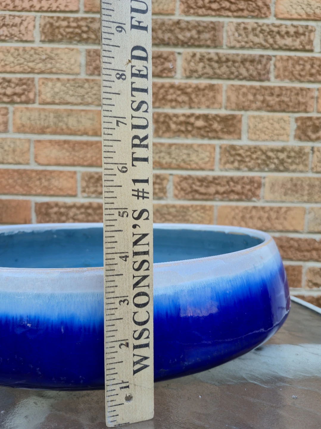 Blue Ceramic Planter Bowl - photo 5