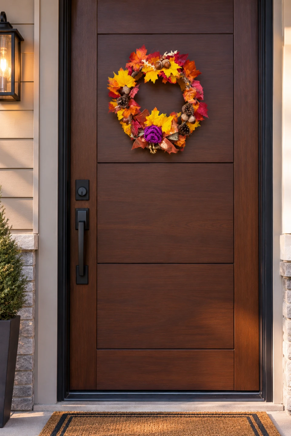 Wreath on the door