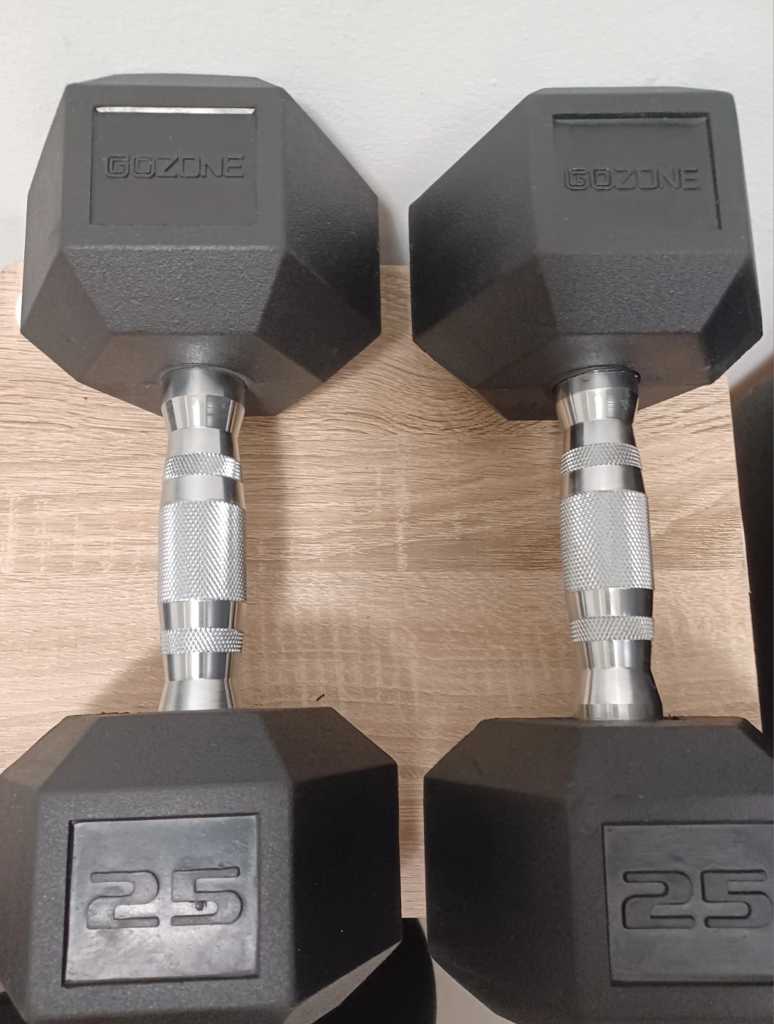 Gozone 25lb Hex Dumbbells - photo 5
