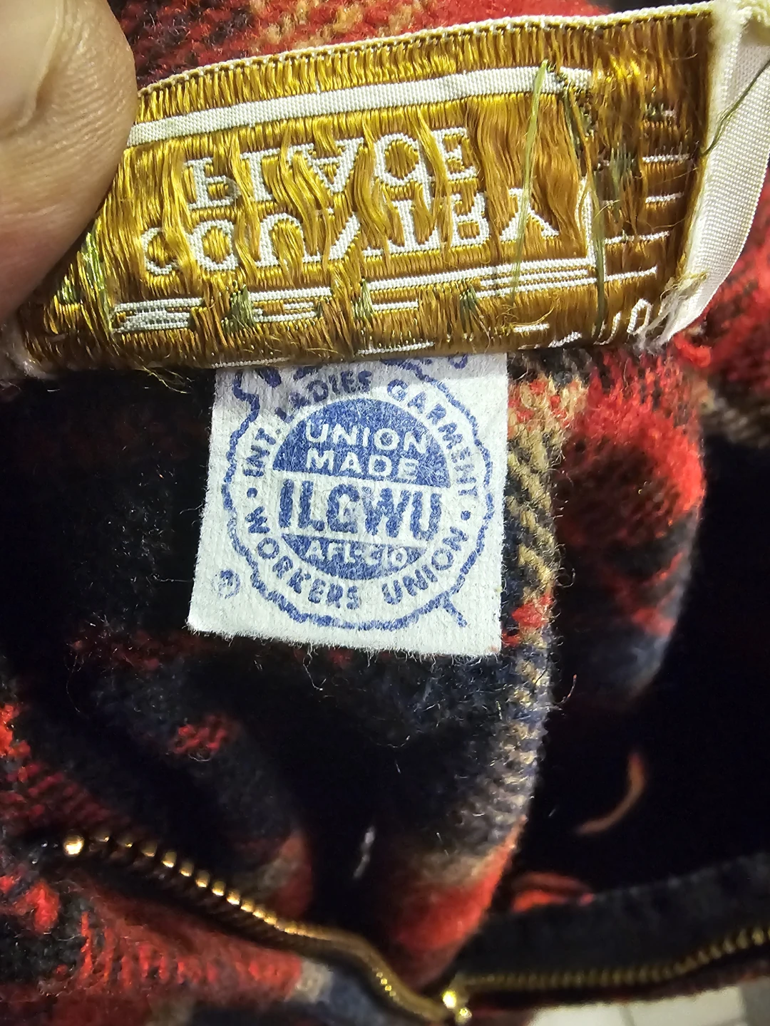 Vintage Wool Place Red Plaid Poncho - photo 4