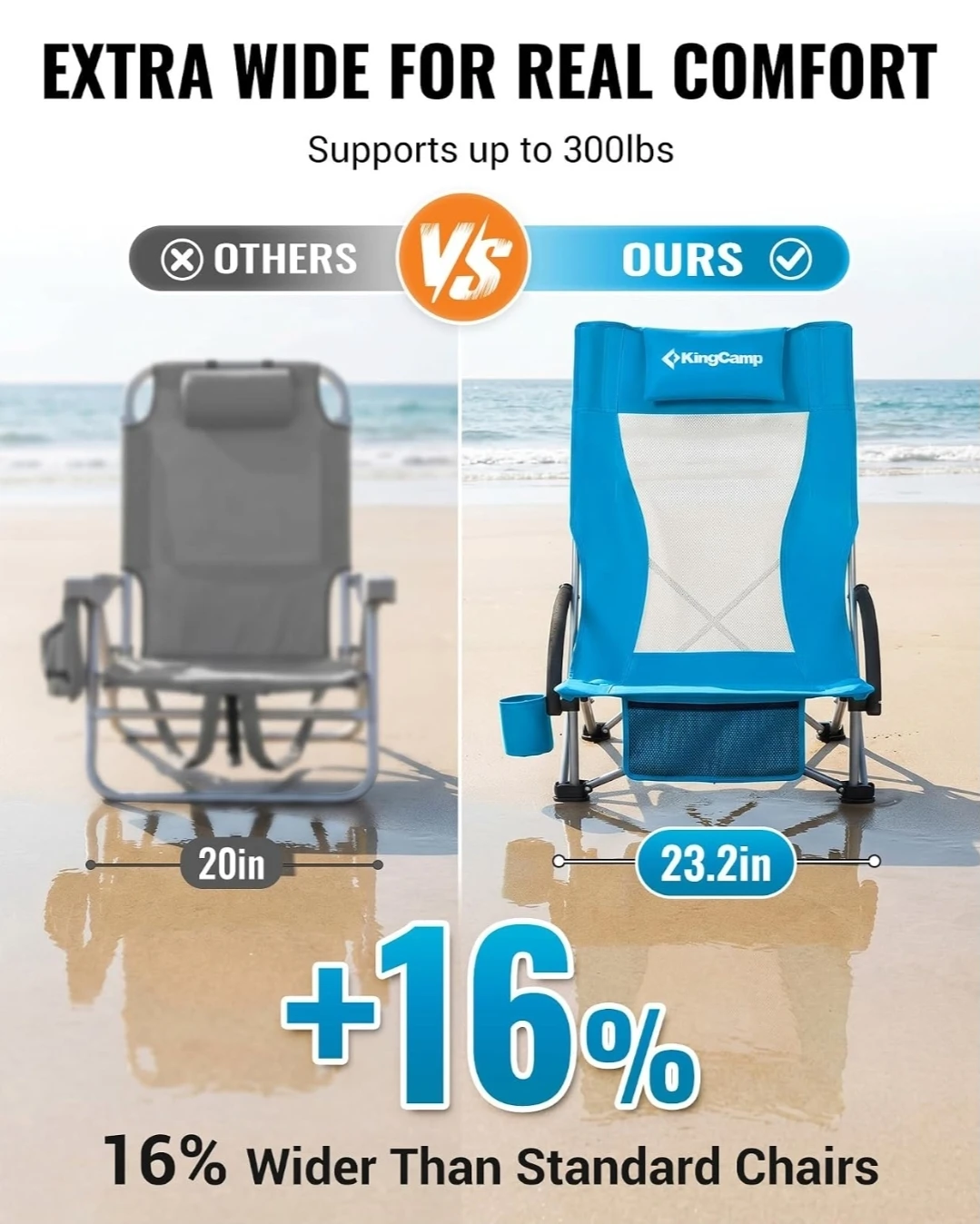 KingCamp High Back Beach Chair - photo 4