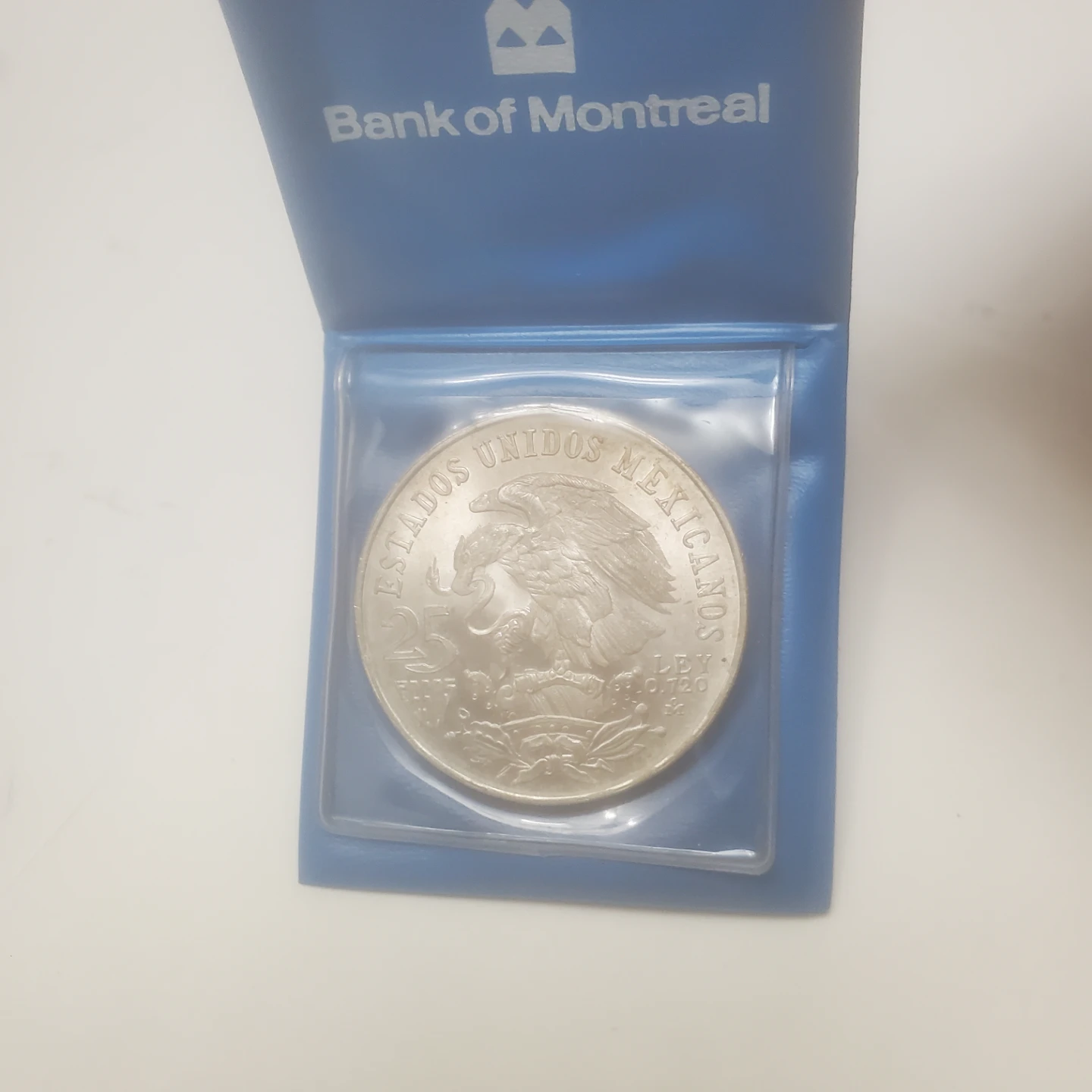 Bank of Montreal 25 Pesos Silver Coin