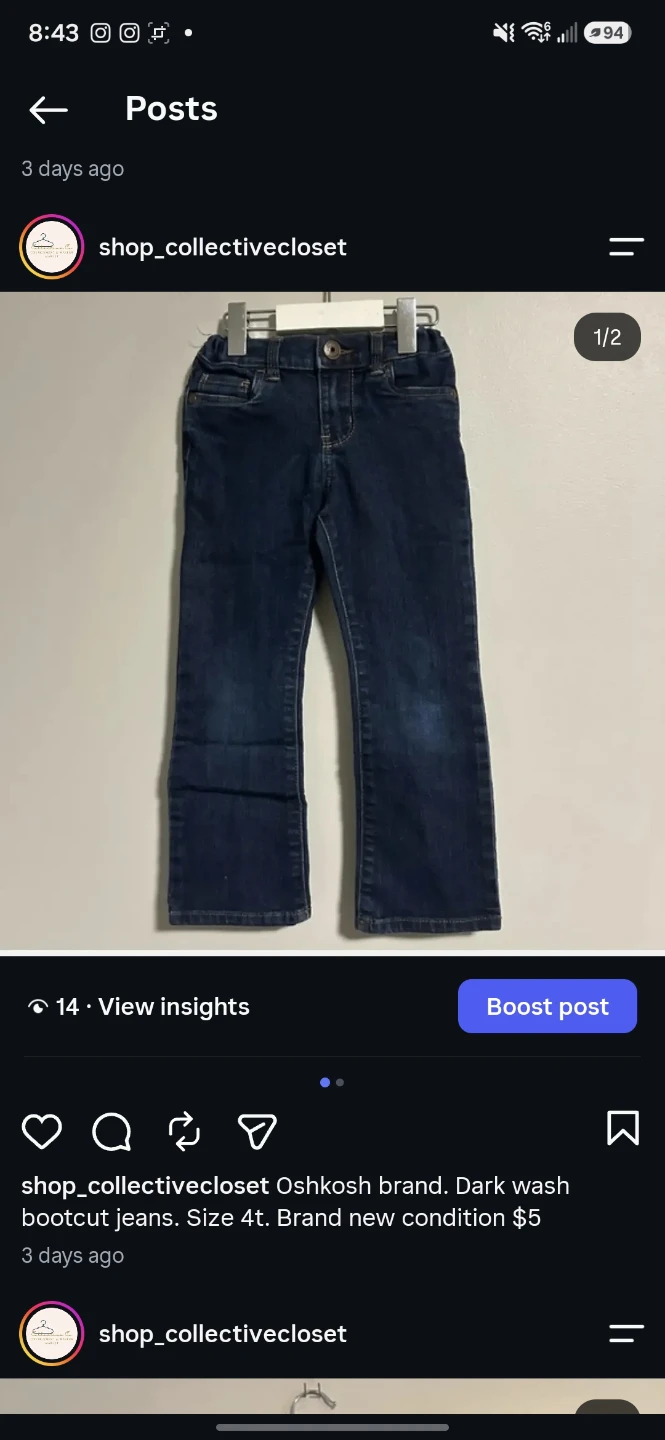 Assorted Children's Denim Jeans - photo 2