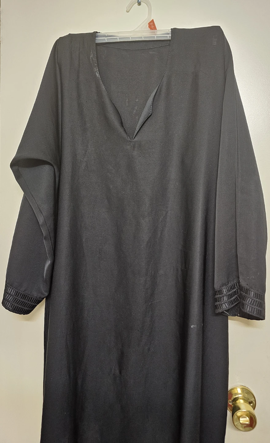 Black Abaya with Detailed Cuffs - photo 3