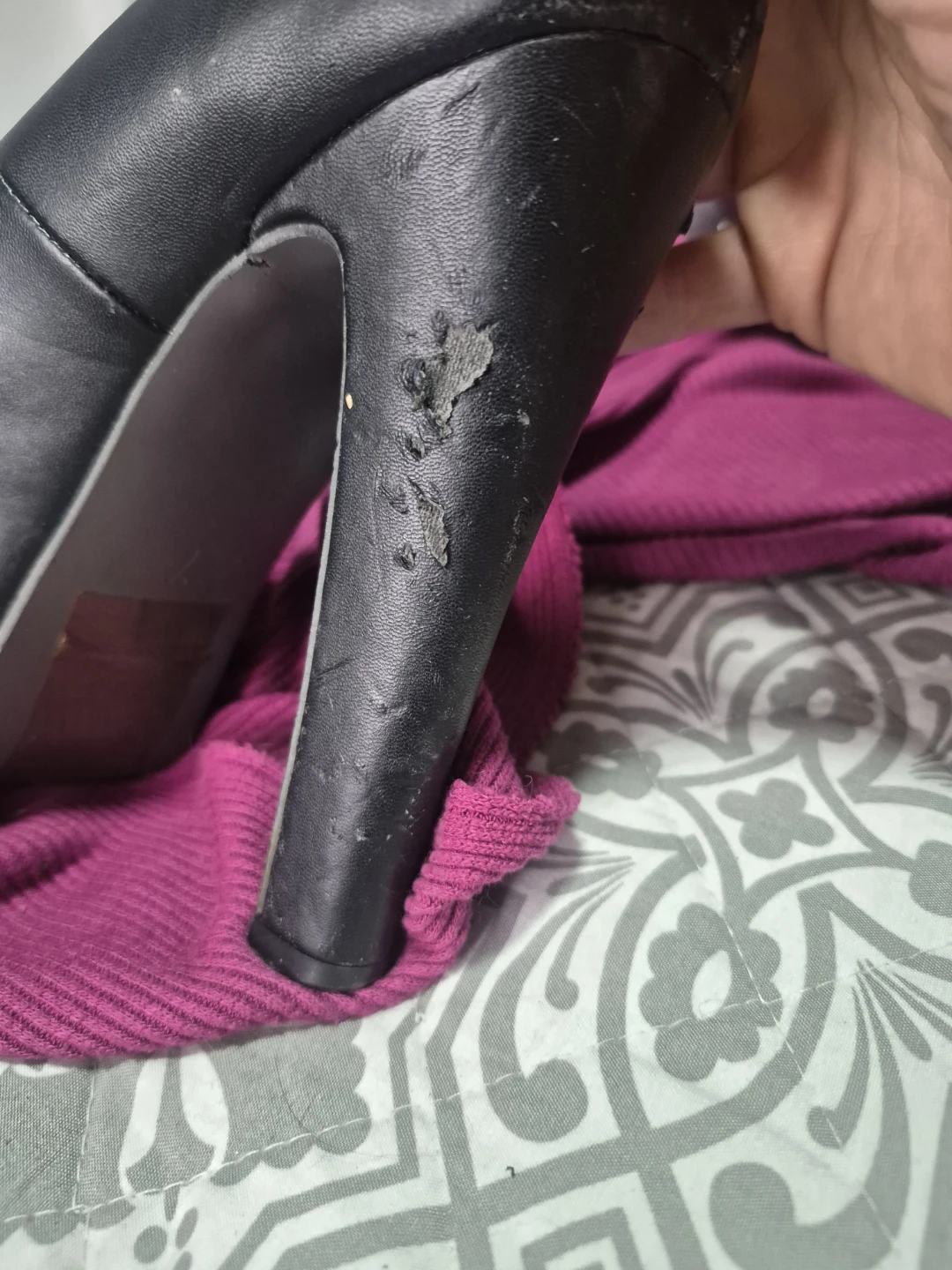 Metal mulisha skull and Rose Peep Toe Heels - photo 2