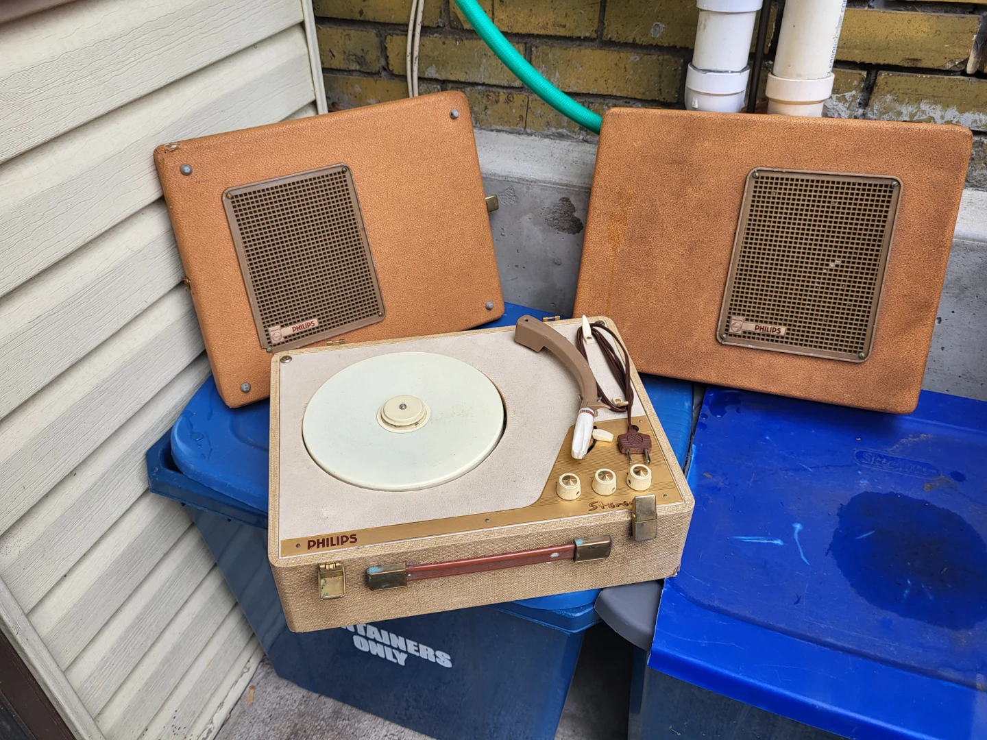 Vintage Philips Portable Stereo Record Player