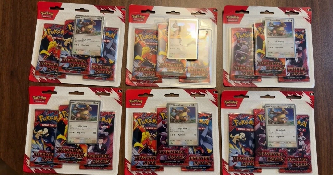 6 Pokemon TCG Scarlet & Violet Destined Rivals Blister Packs