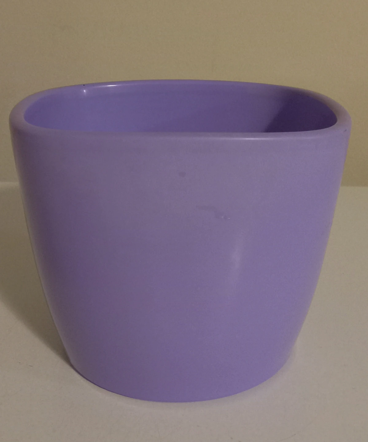 Purple ceramic plant pot - photo 5