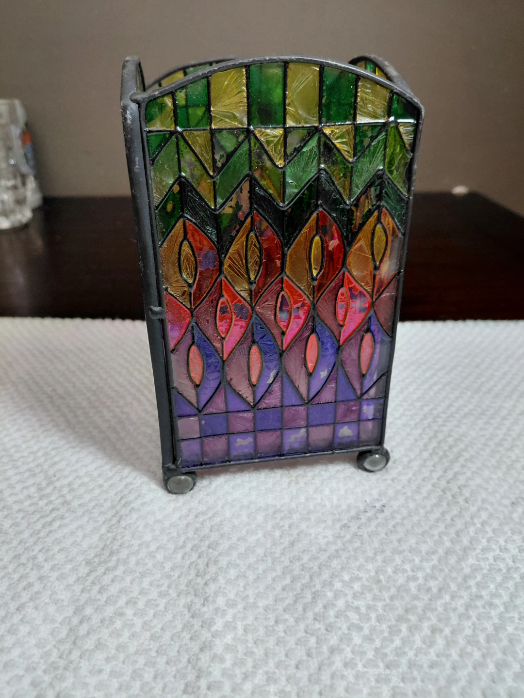 Stained Glass Decorative Container - photo 4