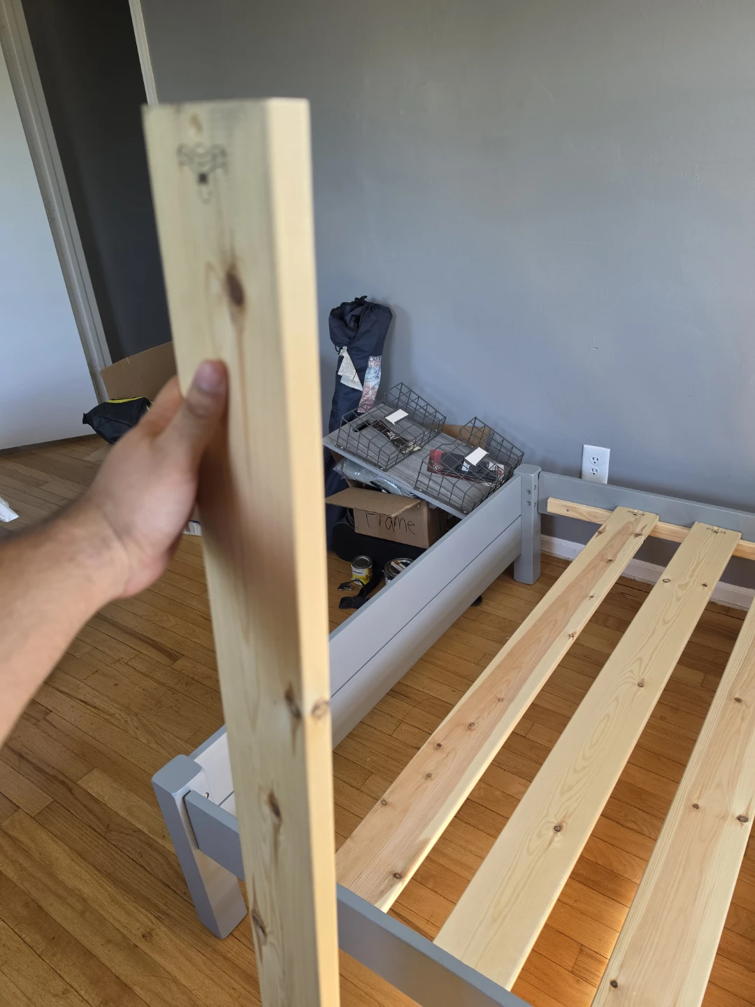 Get Laid Beds Full Sized Wooden Bed Frame (Grey) - photo 4